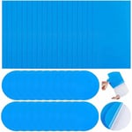 40 Pièces Rustine Piscine Kit de Réparation Patchs de Réparation Auto-Adhésifs pvc Patch Liner Piscine pour Lits Gonflables Anneaux de Natation