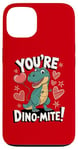 Coque pour iPhone 13 Costume de dinosaure T-Rex pour la Saint-Valentin