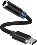 Adaptateur De Casque Usb C Vers Jack 3.5 - Adaptateur Audio Usb C - Pour Samsung Galaxy A55/A15/A34/A33/A35/S24 Ultra/S23/S22/S21, Iphone 16 Pro Max/16/16 Plus/15 Pro Max.Pixel 9 P[QUE071032]