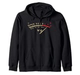 Retro Classic VU Meter Vintage Stereo Music Lover Men Women Zip Hoodie