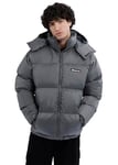 Ellesse Veste rembourrée Monterosa pour homme, gris foncé, taille L