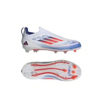 adidas F50 Pro Laceless FG Advancement - Vit/Röd/Lucid Blue Barn ['Gräs (FG)'] adult IF1357