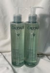 2 x CAUDALIE Vinoclean Micellar Cleansing Water, Soothing & Organic  200 ml