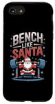 Coque pour iPhone SE (2020) / 7 / 8 Salle de sport Bench Like Santa Christmas