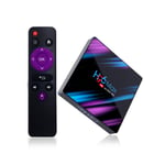 Android 10.0 H96 Max TV Box 4GB RAM 32GB ROM, Penta-Core Mali-450, RK3318 Quad-Core 64bit Cortex-A53, H.265 Avkodning 2,4GHz/5GHz WiFi Smart TV Box EU 4GB/64GB