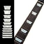 Inlay Stickers Marqueurs de Frettes pour Guitares & Basses - Dish/Trapezoid Les Paul Style - Perle Blanche F-006DT-WT