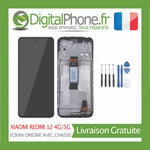 ECRAN ORIGINE RECONDITIONNE XIAOMI REDMI 12 4G/5G AVEC CHASSIS + OUTILS -TVA-