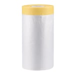 23m Pre-Taped Masking Film Masking Tape Roll For House Painting Cover