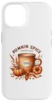 Coque pour iPhone 14 Pumpkin Spice Coffee Club Autumn Vibes Cosy Season Automne