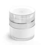 HOTUT Pot Cosmétique,15ML Flacon Pompe sans Air Pot à Pompe Airless Contenant Cosmétique Vide Plastiquepour Maquillage Crème Échantillons Poudre,est Très Sûr et Pratique