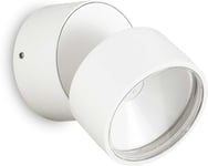 Omega Round, Udendørs væglampe, LED 7W, LED, hvid/3000 kelvin, metal, glas, Ø90xB85mm