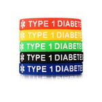 Medicinskt larmband för nödsituationer - Bärbar armband för diabetes typ 1/2 (FMY) 1