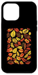 Coque pour iPhone 14 Plus Orange Camo Feuilles d'automne Feuilles d'automne