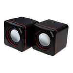 Xclio CK4 Mini Cube Stereo Speakers USB for PC, Laptop, Smartphones 3W