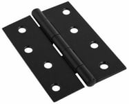 Pair Of Large 3"/75mm Black Butt Hinges Heavy Duty Strong Steel Country Door