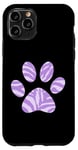 Coque pour iPhone 11 Pro Violet imprimé pattes