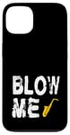 Coque pour iPhone 13 Saxophone Alto Ténor Orchestre Camp Jazz Indie