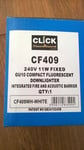 Scolmore Click CF409 White Fire Rated GU10 Low Energy Downlight.