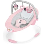 Transat vibrant Minnie Mouse Rosy Skies - bright starts - Pour bébé jusqu'a 9kg - Avec vibrations et arche jouet