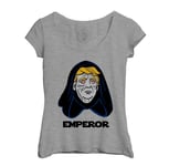 T-Shirt Femme Col Echancré Empereur Dark Sidious Trump Parodie Film Series Président