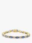 Milton & Humble Jewellery Pre-Loved Tanzanite & Diamond Tennis Bracelet