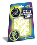 Clementoni - 18687 - Crazy Chic - Tatouages phosphorescents - Tribal Style - Tatouages temporaires, Coffret Tatouage pour Enfants, Tatouages temporaires Autocollants, Loisir créatif 6 Ans