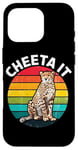 Coque pour iPhone 16 Pro Cheeta It Graphique Fast Cheetah Wildlife Runner