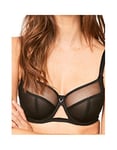 Curvy Kate Women's Victory Balcony Everyday Bra, Black, 32J (Manufacturer Size:70M)