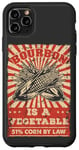 Coque pour iPhone 11 Pro Max Vintage Whiskey Slogan rétro Bourbon