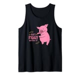 Get Piggy With It Funny And Cute Pig Saying For Kids Adult Tank Top