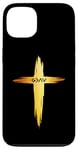 Coque pour iPhone 13 Croix chrétienne « God is Faithful For All Seasons » pour homme et femme