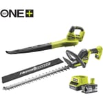 Ryobi - 18 v one+ Kit machine sans fil combiné, 2 pièces, RY18HT55A+OBL1820S 1x4,0 Ah