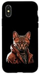 Coque pour iPhone X/XS Orange Bengale Chat Voyou Chat Gangster Chat Gangster Life