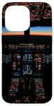 Coque pour iPhone 14 Pro Max Avion Cockpit Vol Esthétique Night Instruments Pilote