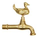 Robinet de jardin animal Canard M15x21 nez mâle 20x27 livré avec rosace