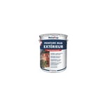 Peinture Mur Exterieur - Pot 5 L - 9006 - Aluminium blanc - Metaltop