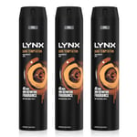 Lynx Mens XXL Dark Temptation 48-Hour High Definition Body Spray Deodorant, 3x250ml - NA - One Size