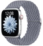 AMSKY Bracelet en Tressé Compatible avec Bracelet Apple Watch 40mm 44mm 46mm 42mm 41mm 45mm 38mm 49mm Femme Homme, Textile Bracelet Compatible avec iWatch Serie 10 9 8 7 6 5 4 3 2 1 SE Ultra