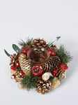 John Lewis Apple, Red Berry and Pine Cone Tealight Holder