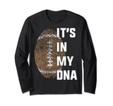 It's In My DNA Vintage American Football Supporter Funny Long Sleeve T-Shirt