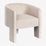 Fauteuil en Velours Xastru Sklum Beige