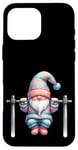 Coque pour iPhone 16 Pro Max Funny Working Out Gnome With Pull-Up Bar For Fitness Lover