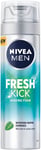 NIVEA MEN Fresh Kick Shaving Foam (200Ml), Refreshing Shaving Foam, Shaving Foam