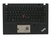 Sunrex - Ersättningstangentbord För Bärbar Dator - Med Trackpoint - Bakgrundsbelyst - Azerty - Tysk - Svart - Fru - Med Övre Skydd - För Thinkpad T14s Gen 1 20T0, 20T1, 20Uh, 20Uj