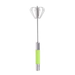 Beaupretty Stainless Steel Milk Frother Stirrer Foam Maker Paste Stirring Rod Mini Whisk for Coffee Latte Cappuccino Hot Chocolate Drink Mixer (Green)