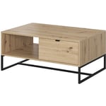 Bim Furniture - meuble commode lit salon chêne noir 104x68x44cm ambre