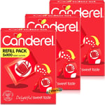 3x Canderel Sweetener Tablets 5 x 100 Tablet Sachets Refill Pack