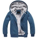 EIJFKNC Veste Femme À Capuche Hiver Femme Manteau d'hiver Femme Parka Veste d'hiver Chaud Femme, Bleu, S