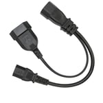 IEC320 C14 To IEC320 C13 And EU Power Cord 10A 250V In 2 Out Power Adapter