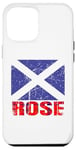 Coque pour iPhone 12 Pro Max Clan Rose Tartan Nom de famille écossais Scotland Pride